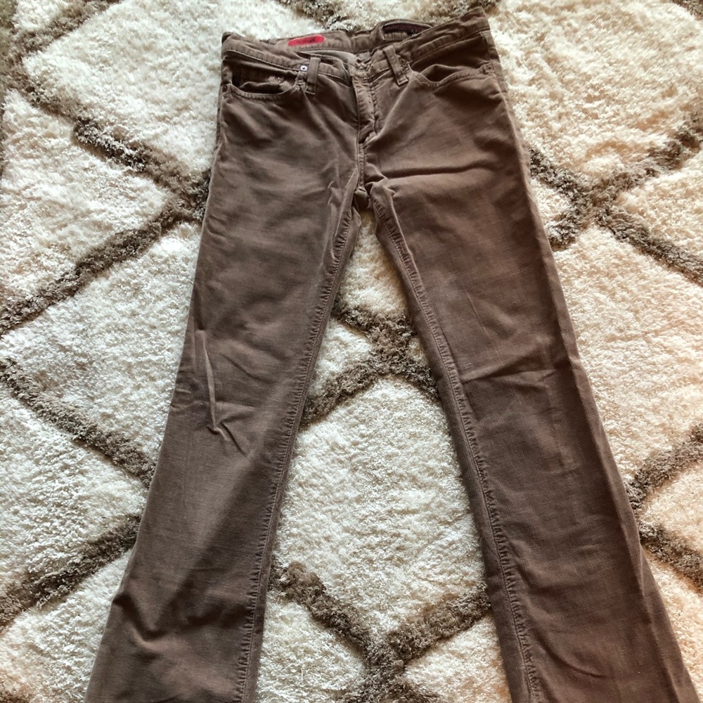 AG tan/brown thin Cordoroy panrs in womens